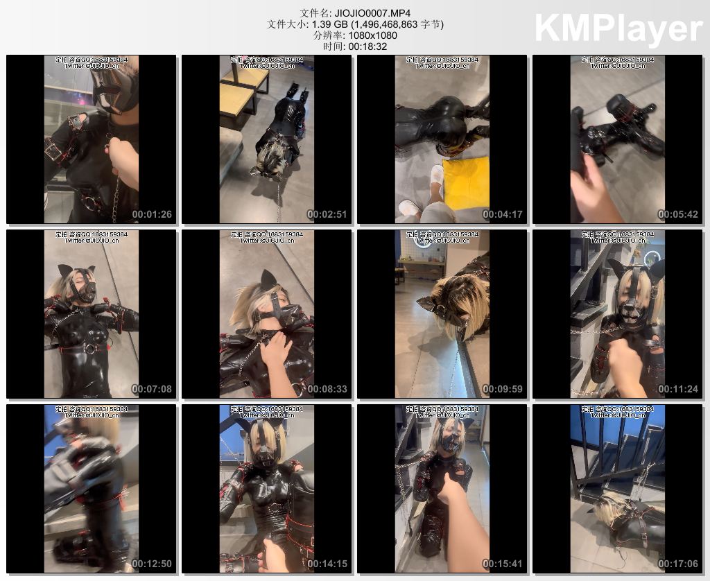 伪娘JioJio视频原创0007_胶衣犬奴遭到严厉调教 前后塞入小玩具被丢在厕所里可怜地无助挣扎.jpg