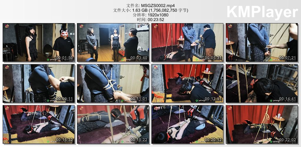 魔束工作室0002_伪娘魔术师李丹和助理受难记 双人吊缚驷马放置电击器强G.jpg