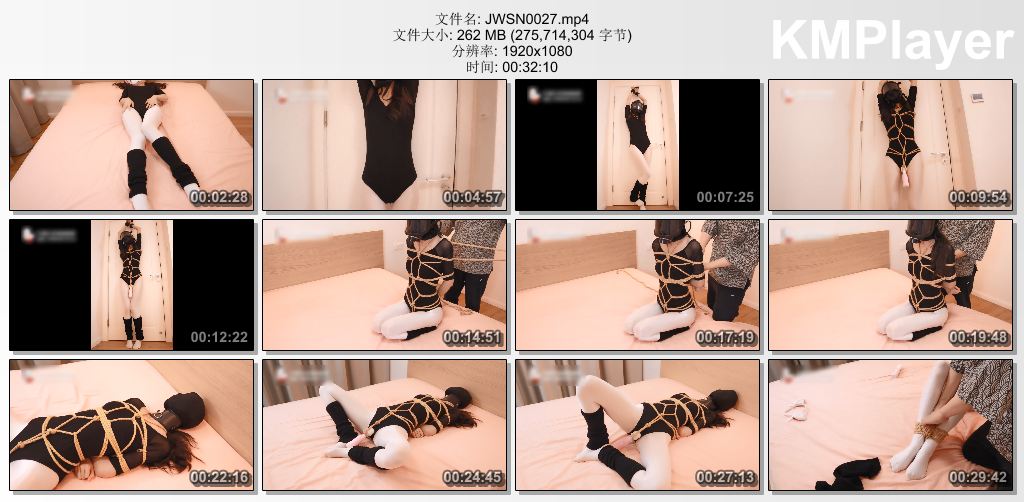 九尾少女0027_小九尾穿着黑色形体服 一双油光的白丝大长腿让人浮想联翩.jpg
